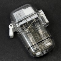 WHITE WINDPROOF WATERPROOF REFILLABLE CIGARETTE WITH NECKCORD LIGHTERS DELIVERY INCLUDED