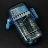 BLUE WINDPROOF WATERPROOF REFILLABLE CIGARETTE WITH NECKCORD LIGHTERS DELIVERY INCLUDED