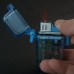 BLUE WINDPROOF WATERPROOF REFILLABLE CIGARETTE WITH NECKCORD LIGHTERS DELIVERY INCLUDED