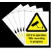 CCTV Warning stickers signs decals 50mm x 70mm DELIVERY INCLUDED CCTV Warning stickers signs decals 50mm x 70mm DELIVERY INCLUDED