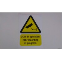 CCTV Camera Stickers A5 