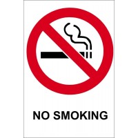 NO SMOKING Sticker 70mm x 75mm NO SMOKING Sticker 70mm x 75mm