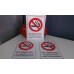 No Smoking Stickers A5 