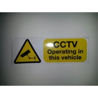CCTV OPERATING IN THIS VEHICLE STICKERS CCTV OPERATING IN THIS VEHICLE STICKERS