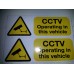 CCTV OPERATING IN THIS VEHICLE STICKERS