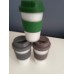 3 x Eco Friendly Reusable Travel Coffee Cup - BPA Free!  Shipping Included