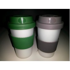 2 x Eco Friendly Reusable Travel Coffee Cup - BPA Free!
